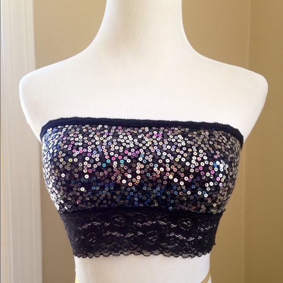 NWOT VS PINK Sequin Bandeau