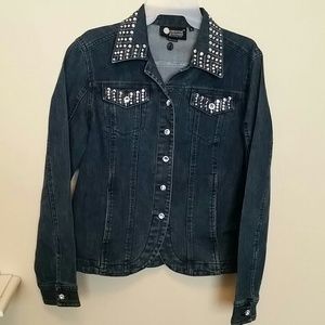 Denim slimming fashion jacket