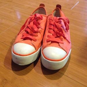 Orange UGG sneakers