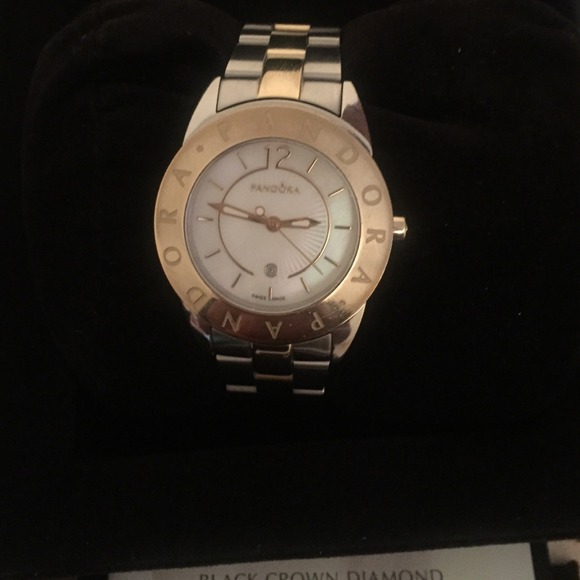 Pandora Black Crown Diamond Watch