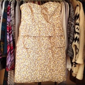 🎉 REDUCED 🎉 J CREW grey layered dress w/ zipper