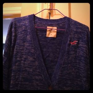 Blue cardigan