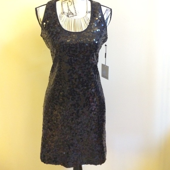 Calvin Klein Black Sequin Dress