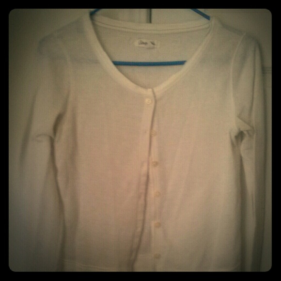 White cardigan