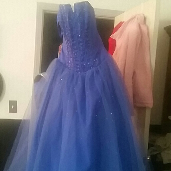 Blue pageant dress