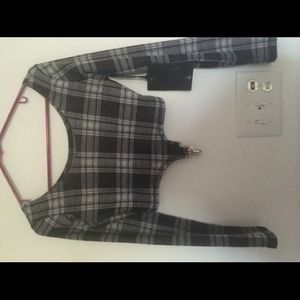 UNIF Slater Crop Top w/ Garter Clips