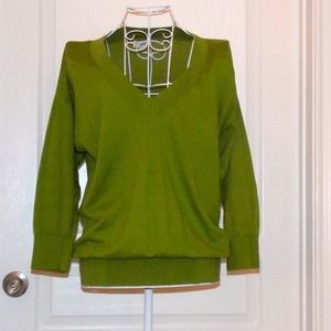 Lands end green sweater