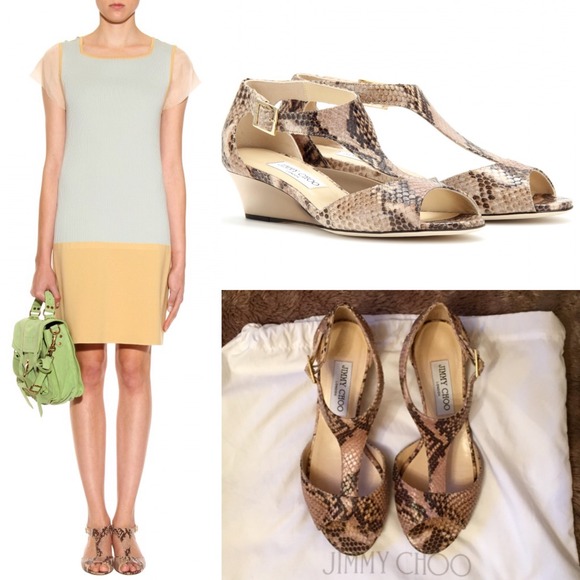 💯Authentic Jimmy Choo Sandals (snake print)