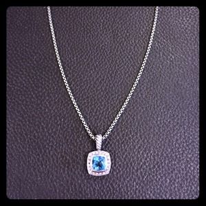 David Yurman Blue Topaz Necklace
