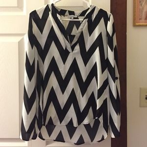 Cute black and white chevron shirt