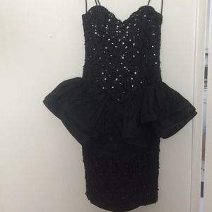 80s black sequin dress | Julie Duroche | Worn Once