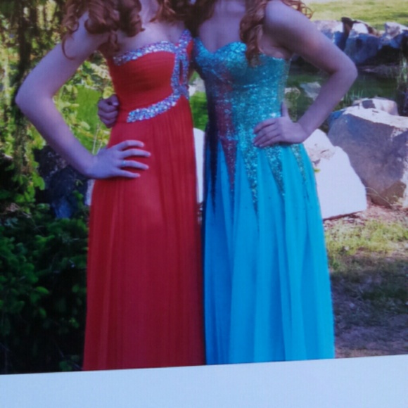 Seafoam green prom/pageant dress