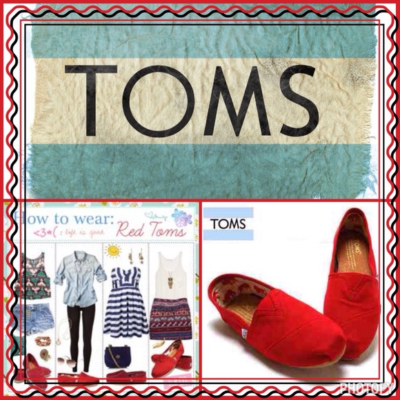 Well loved Red Toms Sz W9.5
