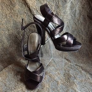 CHARLOTTE RUSSE strappy platform shoes