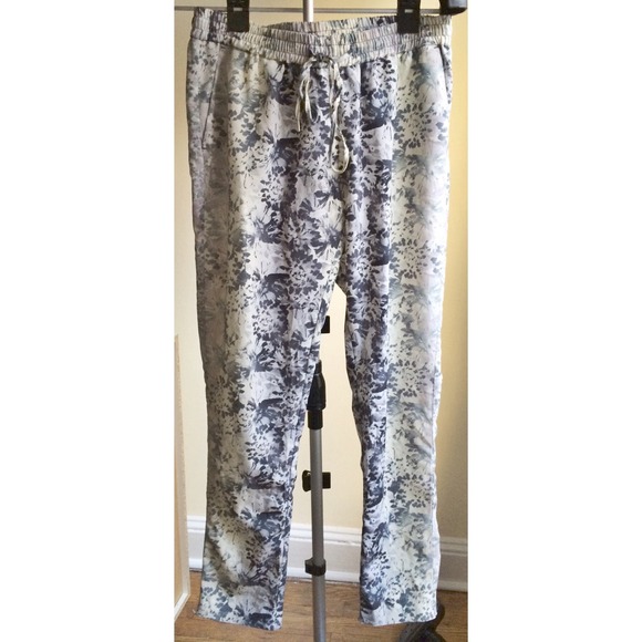 H&M Floral-Print Drawstring Pants