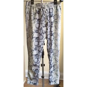 H&M Floral-Print Drawstring Pants