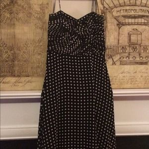 Black & white polka dot dress