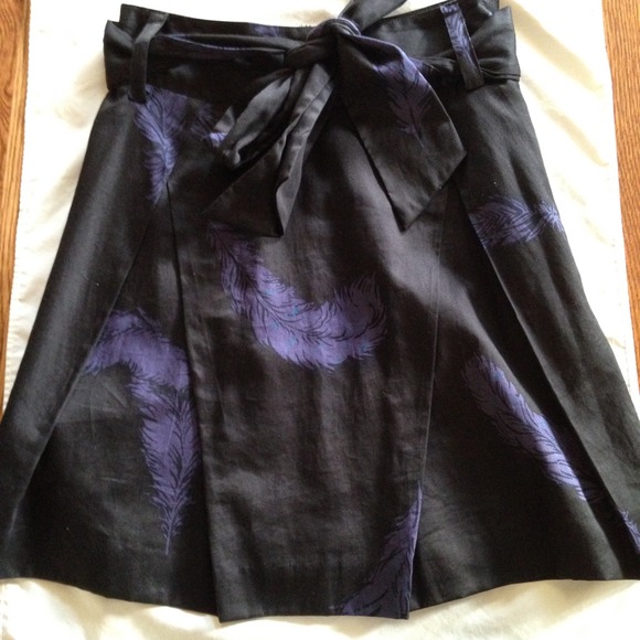 -SOLD- Marc Jacobs Black Blue Printed Skirt