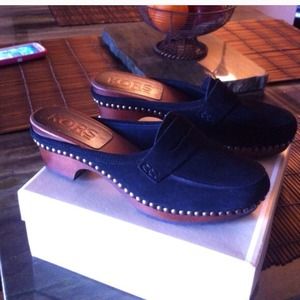 2 pairs Michael Kors suede clogs
