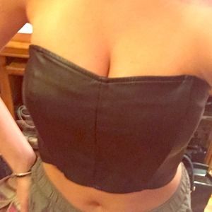 Black Woven top size small