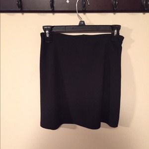 Black mini skirt.