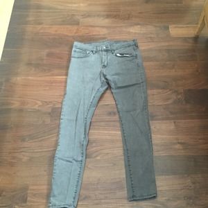 H & M skinny low waist grey jeans