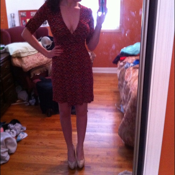 Banana Republic Red Wrap dress