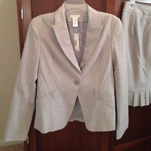 Suit with blazer and skirt