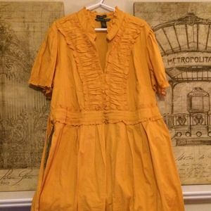 Yellow cotton sundress