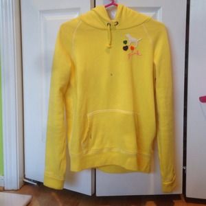 Yellow pullover sweatshirt