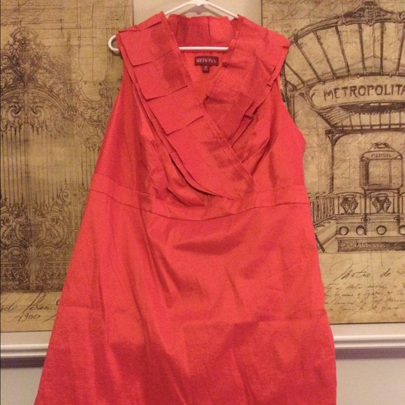 Peach cocktail dress