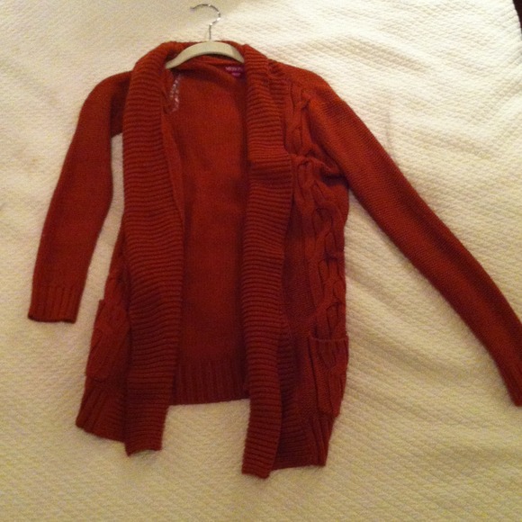 Burnt orange cardigan