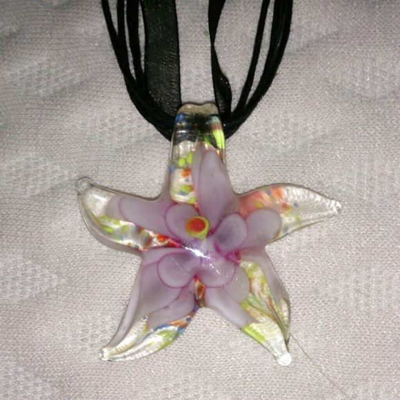 Glass Starfish Pendant