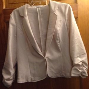Cream informal blazer
