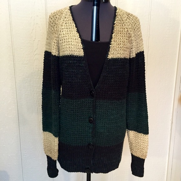 Cozy Free People Striped Cardigan Sweater