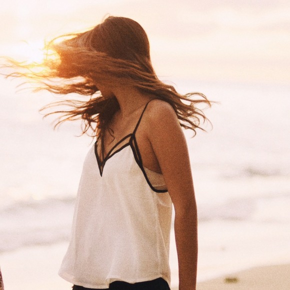 Brandy Melville Tops - RARE Brandy Melville White Tank Top