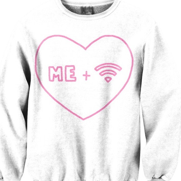 Freshtops Me and Wifi Crewneck Sweater - Picture 4 of 4