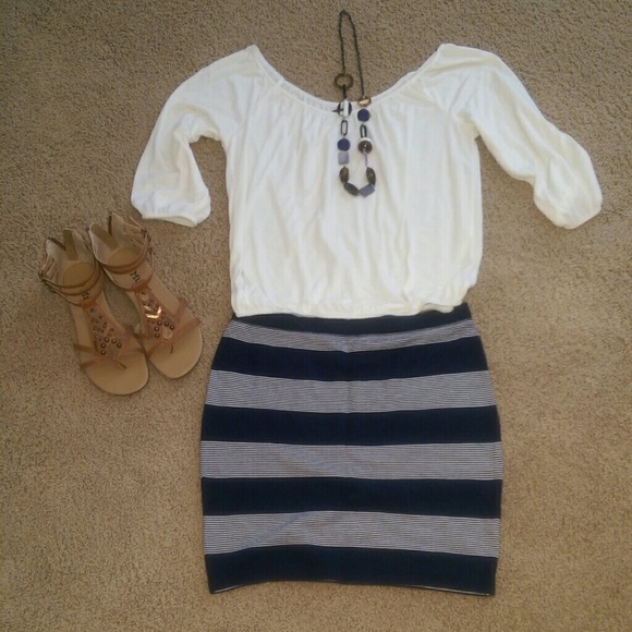 SOLD.    Striped skirt