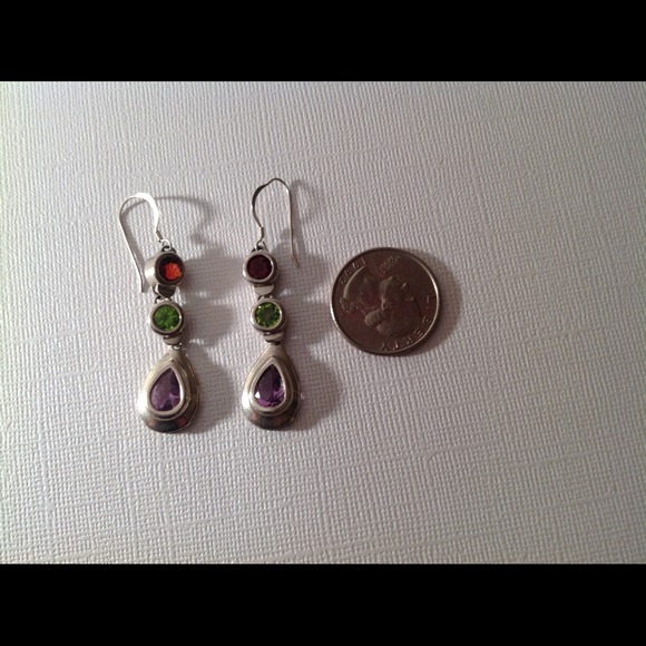 Sterling Silver stone earrings