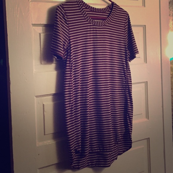 lovely purple striped tunic