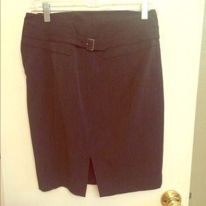 Grey business pencil skirt