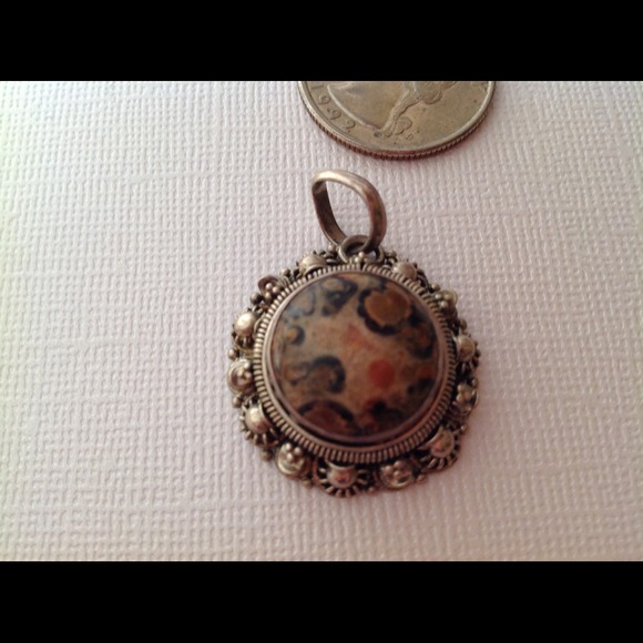 Sterling Silver multi color pendant