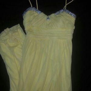 Yellow City Triangle long dress (Medium)