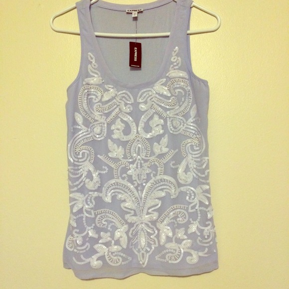 Express Tops - NWT Stunning Express Beaded Tank