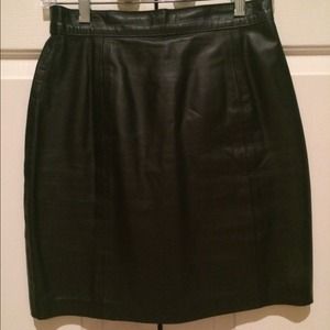 Leather skirt