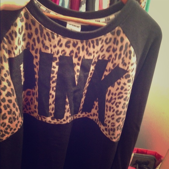 PINK Victoria's Secret Sweaters - Vs pink leopard crew. Not sure if I wanna sell
