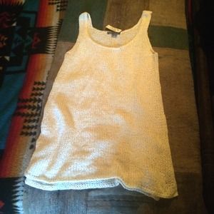 Vince knit sweater tank top. Cream colored. NWT