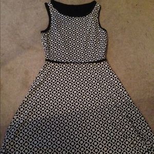 Black and white dress