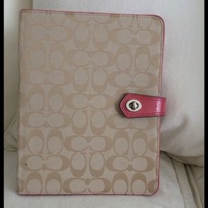 COACH signature IPAD case