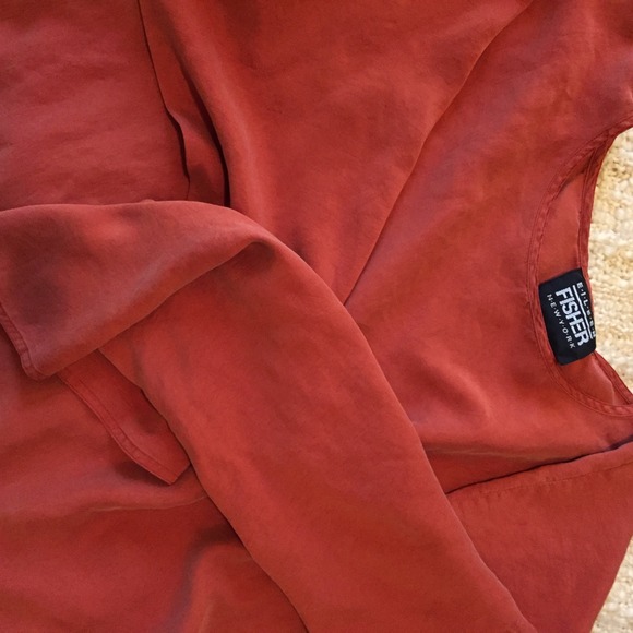 ❌Sold❌Eileen Fisher 100% Silk Shirt - Picture 3 of 4